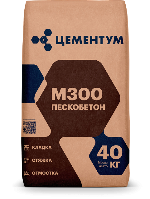 Пескобетон Цементум М-300, 40кг 10429