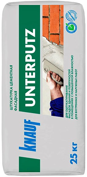 Knauf Унтерпутц штукатурка цементная фасадная, 25кг 10418