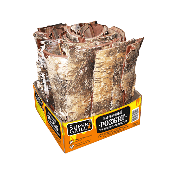Натуральный розжиг сухая березовая кора SuperGrill 10602