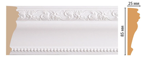 Плинтус DECOMASTER 85х25мм*2.4м (152-11) белый 10568