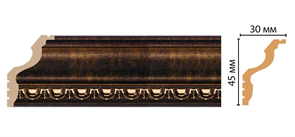 Плинтус DECOMASTER потолочный 45х30мм*2.4м (148D-56) 10572