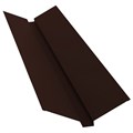 Ендова верх. 200х200х2000мм (RAL8017), "Корич.шок." 10348